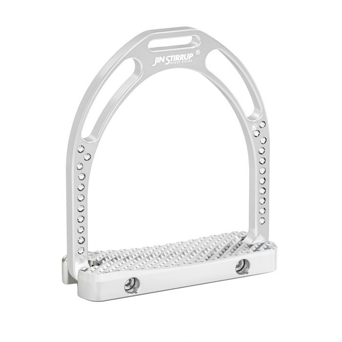 Jin Stirrup Dressage Swarovski silber