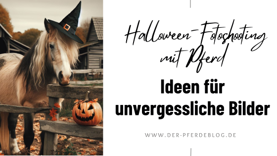 Erstell mir ein Bild vom einem Pferd für Halloween mit dem eiskalten Händchen als requisite. Das Bild sollte realistisch und authentisch sein. Es soll so real wie möglich aussehen