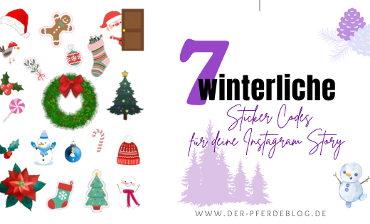 7 winterliche Sticker Codes für deine Instagram Story