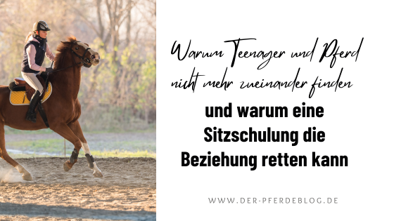 Warum Teenager und Pferd nicht mehr zueinander finden und warum eine Sitzschulung die Beziehung retten kann