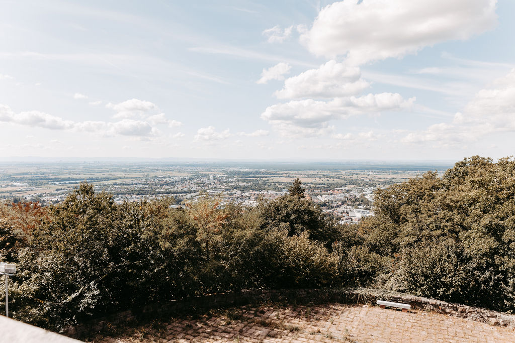 Ausblick Wachenburg Weinheim